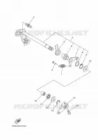 AXE DE SELECTEUR / PEDALE pour Yamaha MT07 de 2014