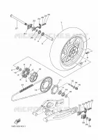 ROUE ARRIERE pour Yamaha MT07 de 2014