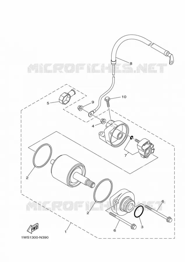 DEMARREUR Yamaha MOTO 700 2014 MT07 ABS  MT07A