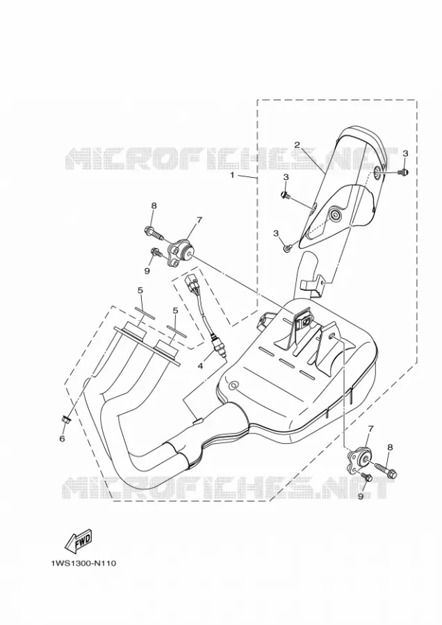 ECHAPPEMENT Yamaha MOTO 700 2014 MT07 ABS  MT07A