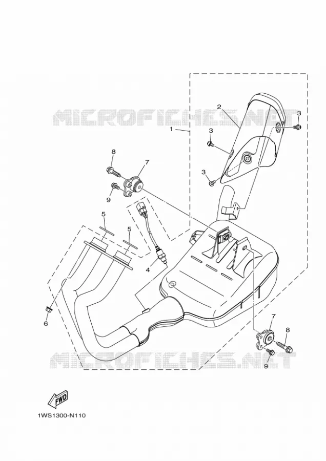 ECHAPPEMENT Yamaha MOTO 700 2014 MT07 ABS  MT07A