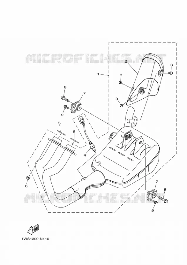 ECHAPPEMENT Yamaha MOTO 700 2014 MT07 ABS  MT07A