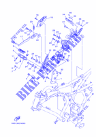 SUPPORT / REPOSE PIEDS 2 pour Yamaha MT07A de 2014
