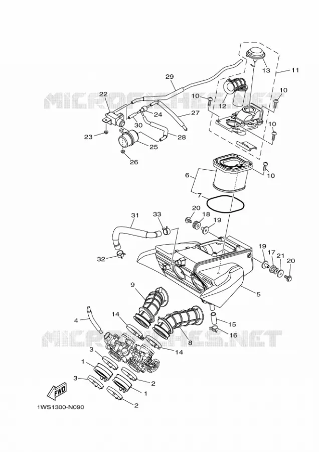 ADMISSION Yamaha MOTO 700 2014 MT07 ABS  MT07A