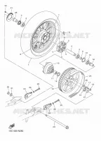 ROUE ARRIERE pour Yamaha XV950 - XVS950CU de 2014