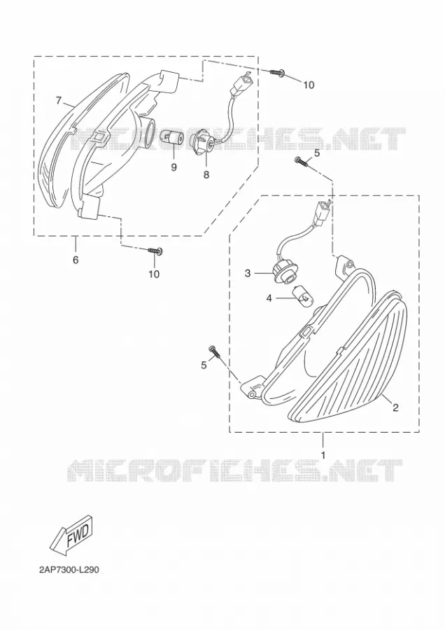 CLIGNOTANT Yamaha SCOOTER 50 2014 OVETTO  YN50