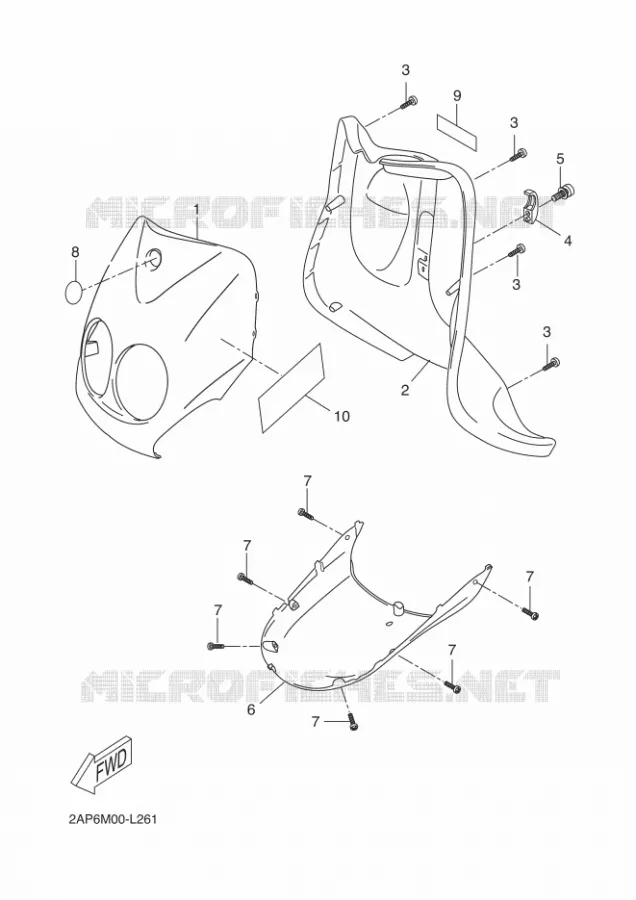 PROTEGE JAMBES Yamaha SCOOTER 50 2014 OVETTO  YN50