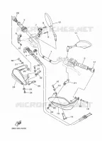 GUIDON ET CABLES pour Yamaha XT1200Z de 2014