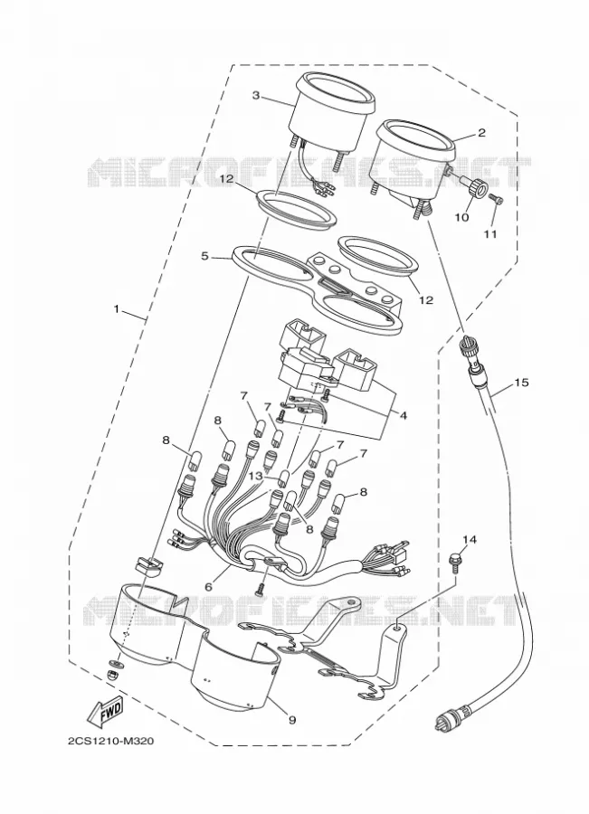 COMPTEUR  Yamaha MOTO 125 2014 YB  YB125