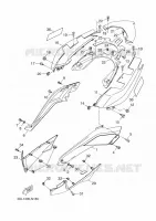 COUVERCLE LATERAL pour Yamaha YP250R de 2014