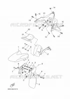 GARDE BOUE pour Yamaha YP250R de 2014