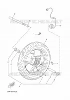 ROUE AVANT pour Yamaha YP250R de 2014