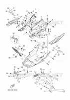 SUPPORT / REPOSE PIEDS pour Yamaha YP250R de 2014