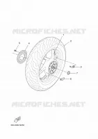 ROUE ARRIERE pour Yamaha YP250RA de 2014