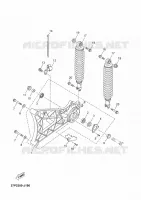 BRAS OSCILLANT / AMORTISSEUR pour Yamaha YP250RA de 2014