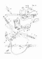 GUIDON ET CABLES pour Yamaha YP250RA de 2014