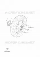 ROUE ARRIERE pour Yamaha YP250RA de 2014