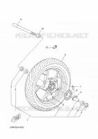 ROUE AVANT pour Yamaha YP250RA de 2014