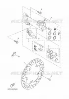 ETRIER DE FREIN AVANT pour Yamaha YP250RA de 2014
