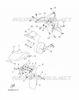 GARDE BOUE pour Yamaha YP250RA de 2014