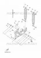 BRAS OSCILLANT / AMORTISSEUR pour Yamaha YP125RA de 2014