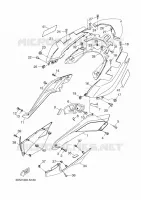 COUVERCLE LATERAL pour Yamaha YP125RA de 2014