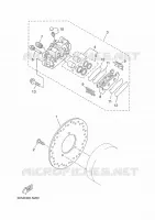 ETRIER DE FREIN ARRIERE pour Yamaha YP125RA de 2014