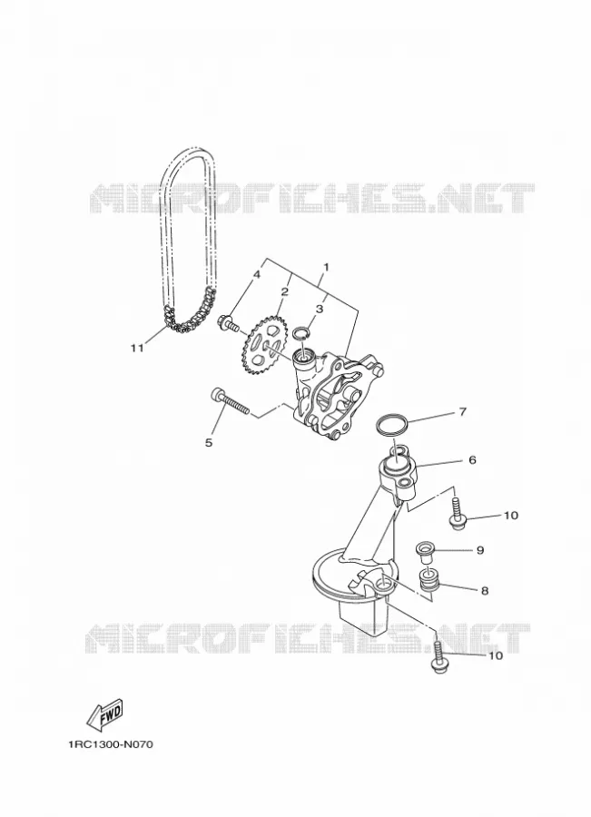 POMPE A HUILE Yamaha MOTO 850 2014 MT09 ABS  MT09A