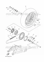 ROUE ARRIERE pour Yamaha MT09A de 2014