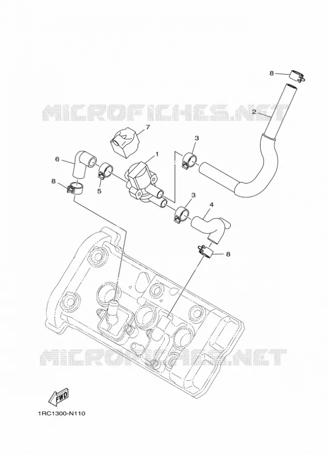 SYSTÈME D'ADMISSION D'AIR AIS Yamaha MOTO 850 2014 MT09 ABS  MT09A