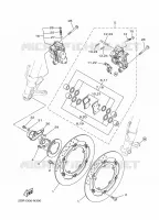 ETRIER DE FREIN AVANT pour Yamaha MT09A de 2014