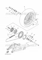 ROUE ARRIERE pour Yamaha MT09A de 2014