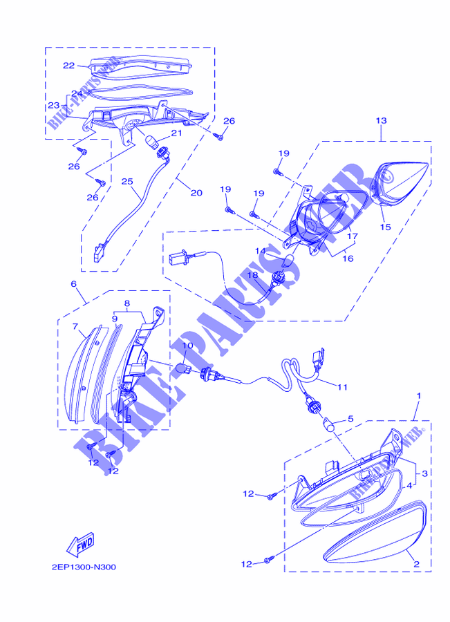 CLIGNOTANT pour Yamaha MBK FLIPPER 115 de 2014
