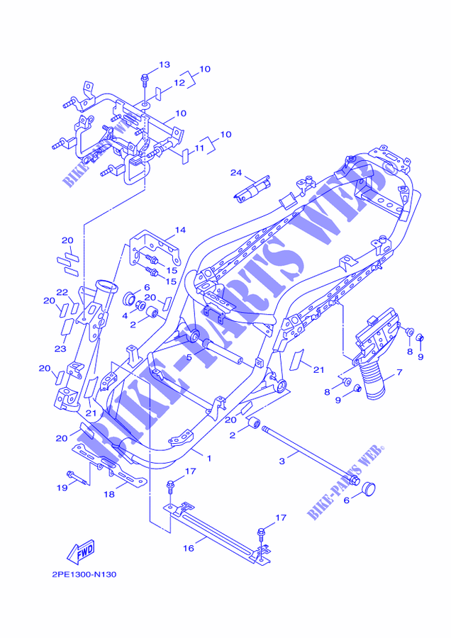 CADRE pour Yamaha XC125R de 2014