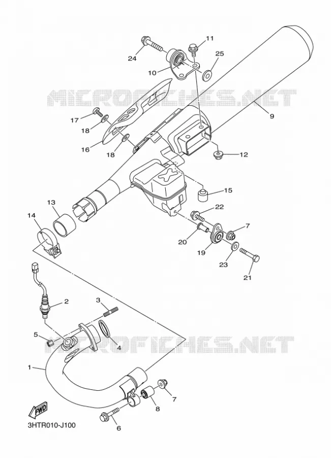 ECHAPPEMENT Yamaha MOTO 400 2014 SR  SR400