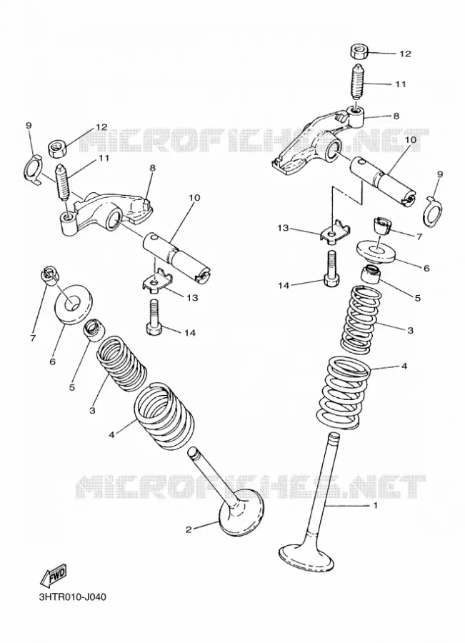 SOUPAPE Yamaha MOTO 400 2014 SR  SR400