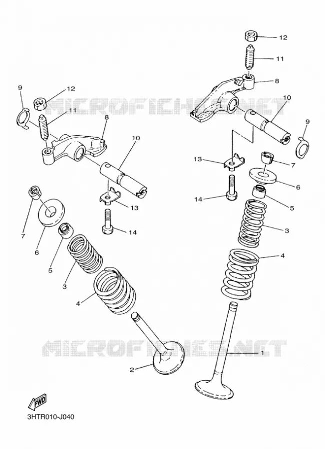 SOUPAPE Yamaha MOTO 400 2014 SR  SR400
