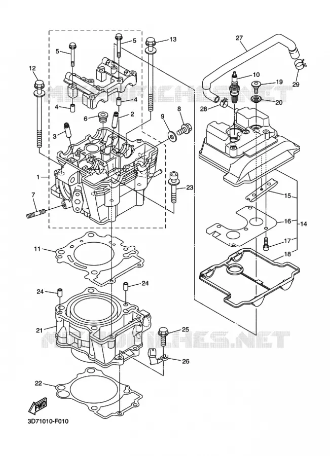 CYLINDRE Yamaha MOTO 250 2014 WRX  WR250X