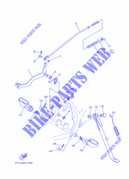 SUPPORT / REPOSE PIEDS pour Yamaha DT125 de 2014