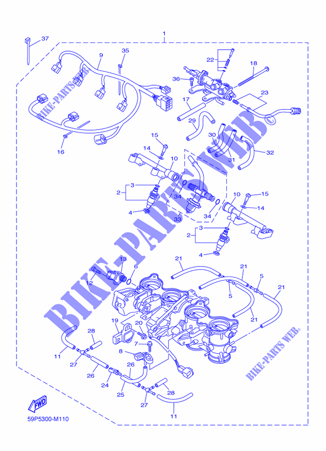 ADMISSION 2 pour Yamaha FZ8S de 2014