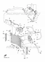 RADIATEUR / DURITES pour Yamaha FZ8S de 2014
