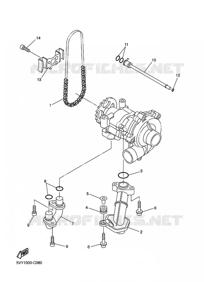 POMPE A HUILE Yamaha MOTO 800 2014 FAZER  FZ8-S