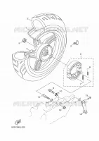 ROUE ARRIERE pour Yamaha HW151 de 2014