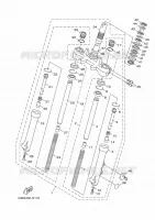 FOURCHE pour Yamaha HW151 de 2014