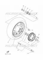 ROUE ARRIERE pour Yamaha XP500 de 2014