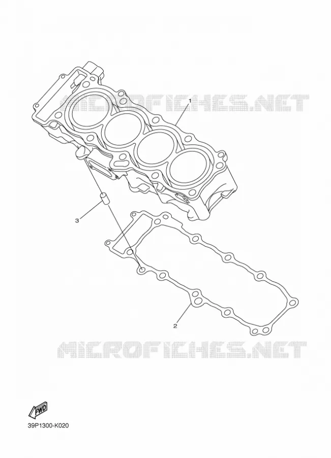 CYLINDRE Yamaha MOTO 800 2014 FZ8 ABS  FZ8-NA