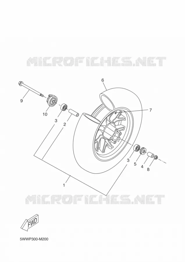 ROUE AVANT Yamaha SCOOTER 50 2014 BOOSTER  CW50