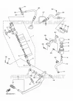 MAITRE CYLINDRE DE FREIN ARRIERE pour Yamaha DIVERSION 600 F ABS de 2015