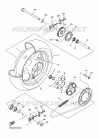 ROUE ARRIERE pour Yamaha DIVERSION 600 F ABS de 2015
