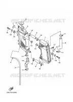 RADIATEUR / DURITES pour Yamaha YZ250 de 2015